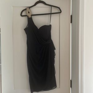One Shoulder Navy Dress by Xscape